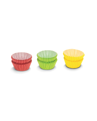 Set 150 hartii pentru praline, 2.5 cm, rosu, verde, galben - PATISSE